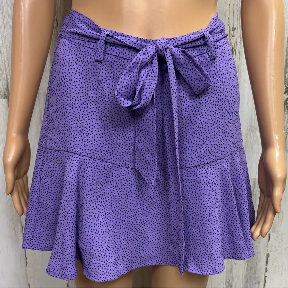 Love for Humanity Purple Polka Dot‎ Skort